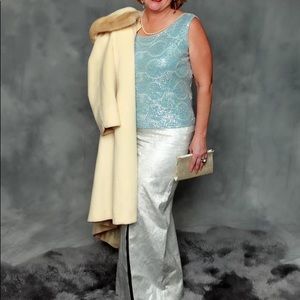 Elegant long vintage (30-50)skirt.  Custom made
